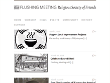 Tablet Screenshot of flushingfriends.org